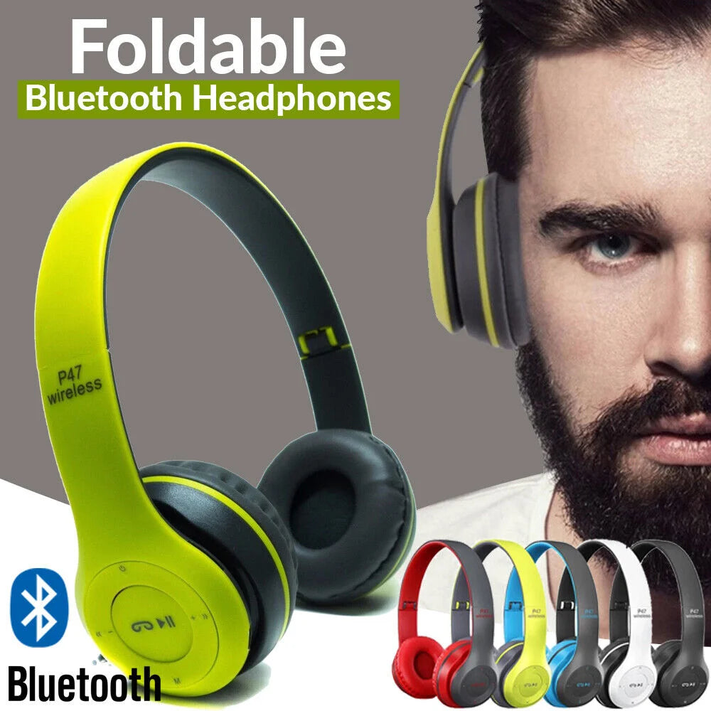 P47 Bluetooth Enabled Wireless Headphones