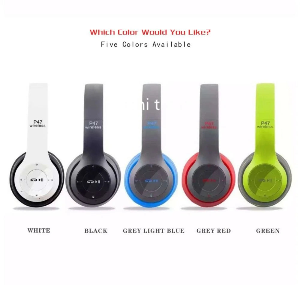 P47 Bluetooth Enabled Wireless Headphones